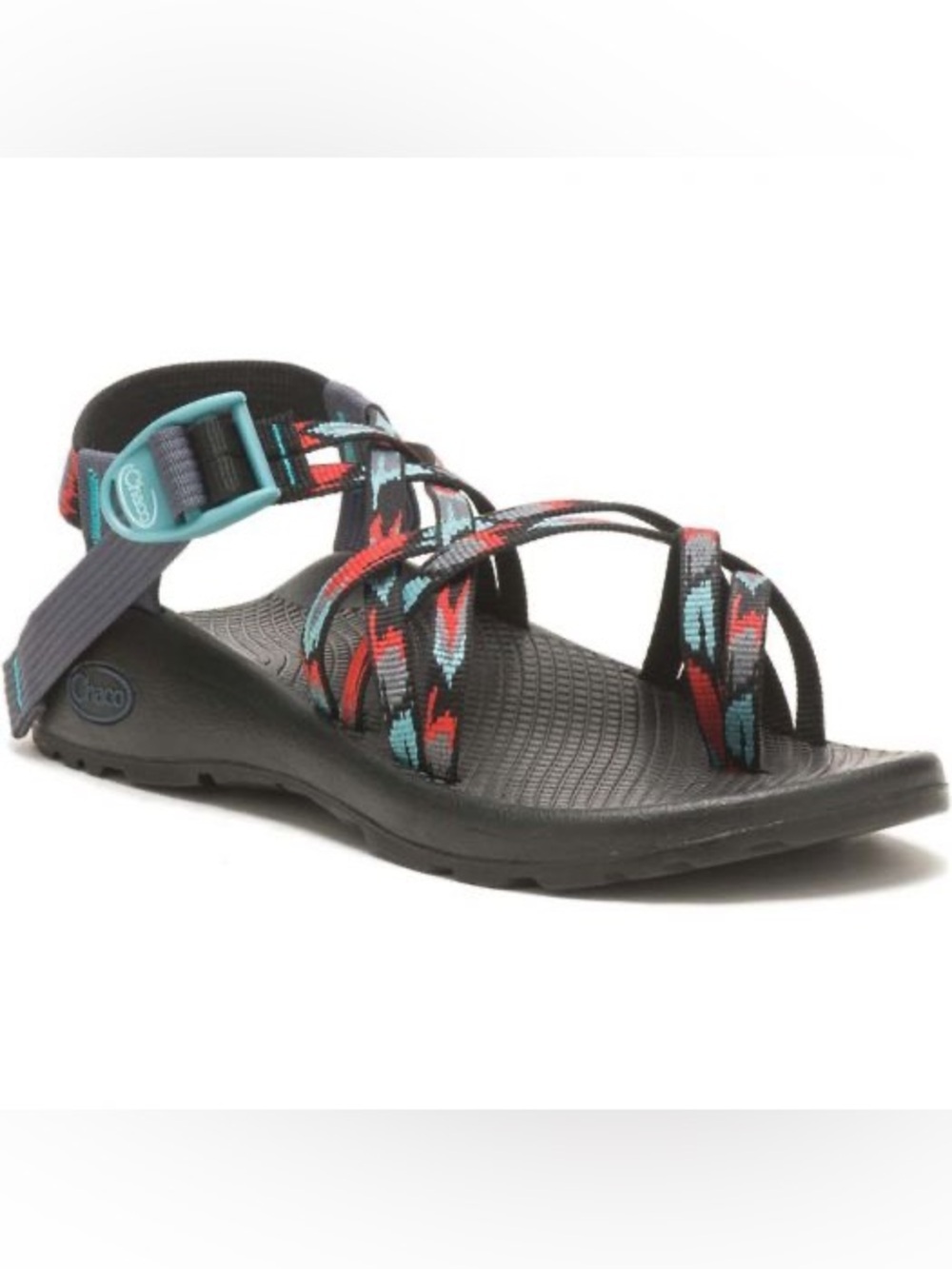 Chaco Women’s ZX/2 Classic Sandal Aerial Aqua Blue Red Water Hiking Shoe Size 10